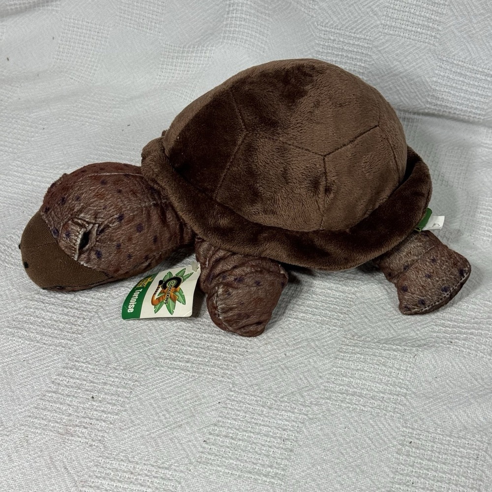 Wild Republic Cuddlekins Brown‎ Desert Tortoise Stuffed Plush NWT